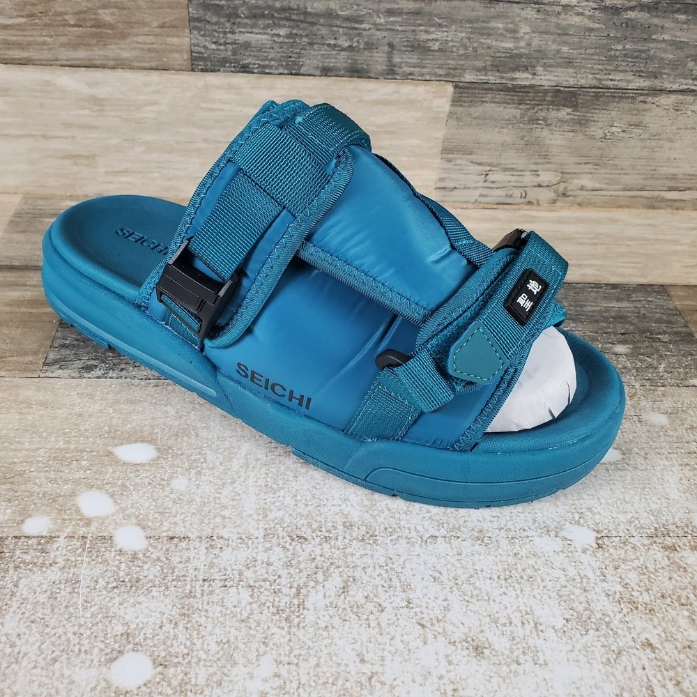 Seichi Yoroi V2 Mens Slide Sandala Sz 10 Forest Green Slip On Open & Round Toe